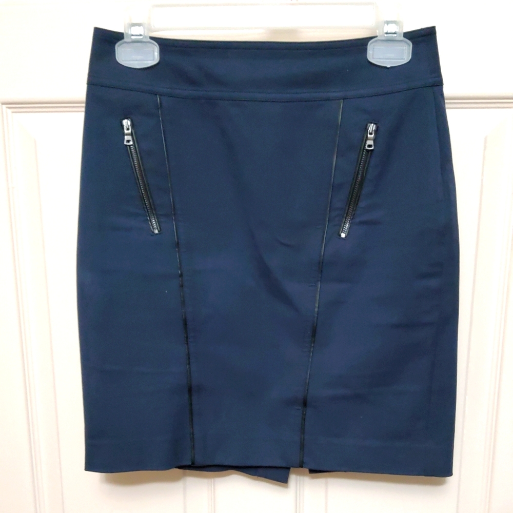 Ann Taylor Navy Pencil Skirt